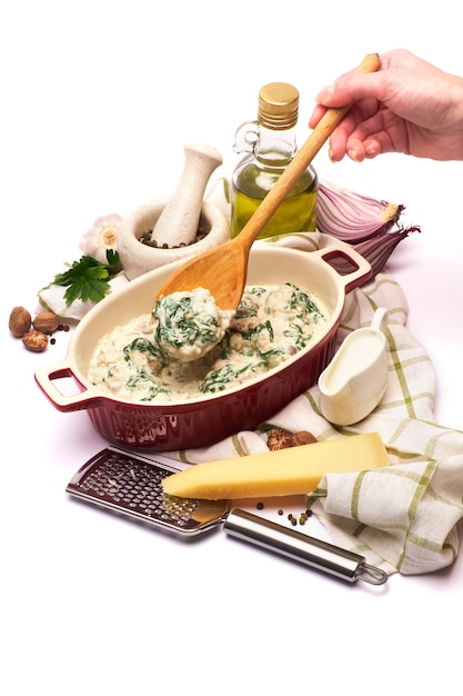 Talerz domowego dania